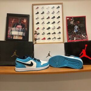 Nike Air Jordan 1 Retro Low OG "UNC" Dark Powder Blue Men's Size 12 CZ0790-104